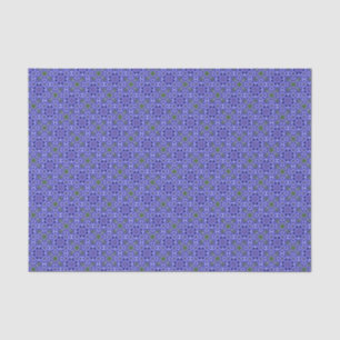 Elegant Blue Geometric Pattern Modern Chic Tissue Paper