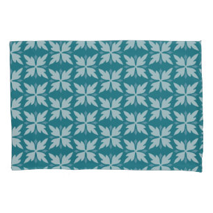 Elegant Blue Geometric Pattern Pillowcase