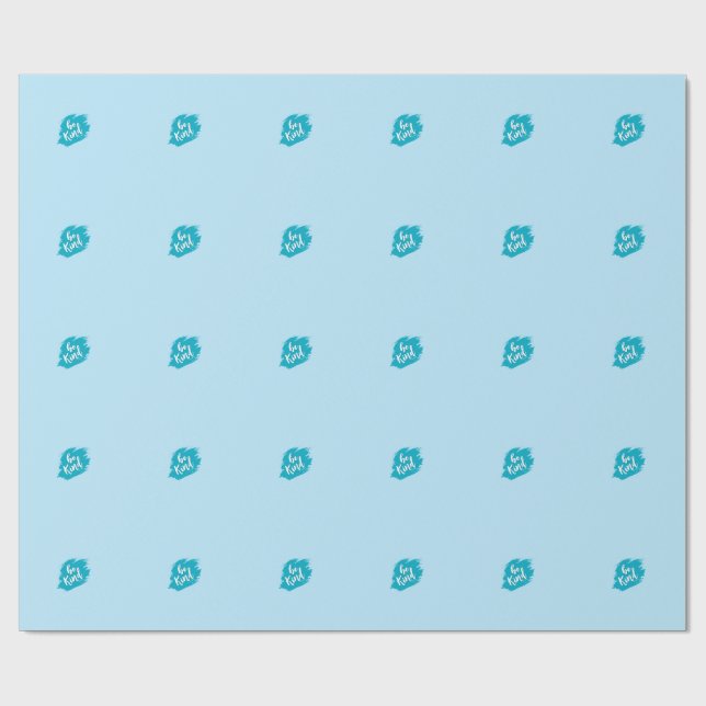 Elegant Blue Gift Wrap Custom Wrapping Paper (Flat)