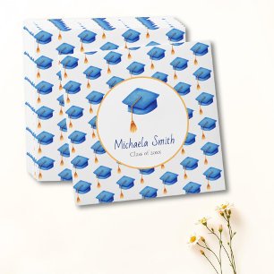 Elegant Blue Graduation Cap with Tassel CD Sleeve Envelope