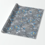 Elegant Blue, Grey, and White Floral & Bejeweled Wrapping Paper<br><div class="desc">Give your customers your best. Use this lovely, sophisticated floral, print jewelled(no glitter, foil, or rhinestones), high-quality gift wrap with a grid back for easy cutting. You'll appreciate the ease of use and your customers will love its elegant beauty. Good for all occasions and holidays, very versatile. Thanks for looking...</div>