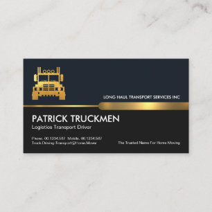 Elegant Blue Grey Layers Trucker #ZazzleMade Business Card