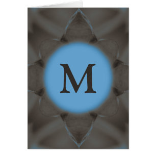 Elegant Blue Grey monogram