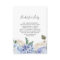 Elegant Blue Hydrangea Baby Shower Books for Baby