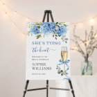 Elegant Blue Hydrangea Eucalyptus Bridal Shower