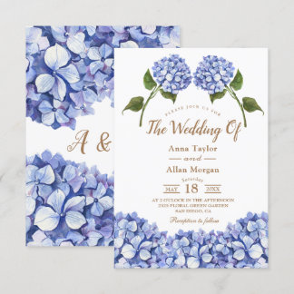 Elegant Blue Hydrangea Floral