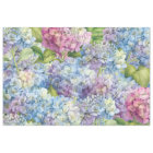 Elegant Blue Hydrangea Floral Pattern Decoupage