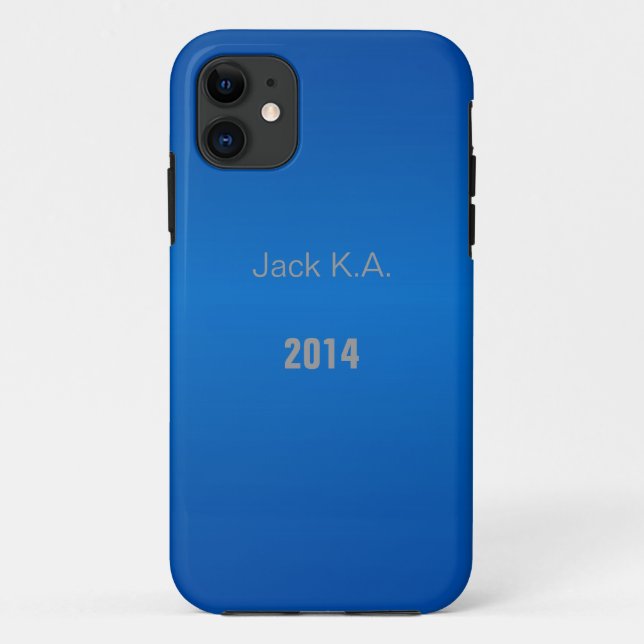 Elegant blue iPhone 5 case (Back)