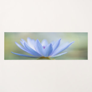 Elegant Blue Lotus Yoga Mat