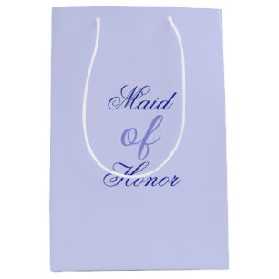 Elegant Blue Maid of Honour Medium Gift Bag