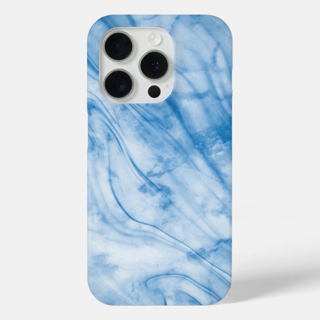 Elegant Blue Marble  Case-Mate iPhone Case (Back)