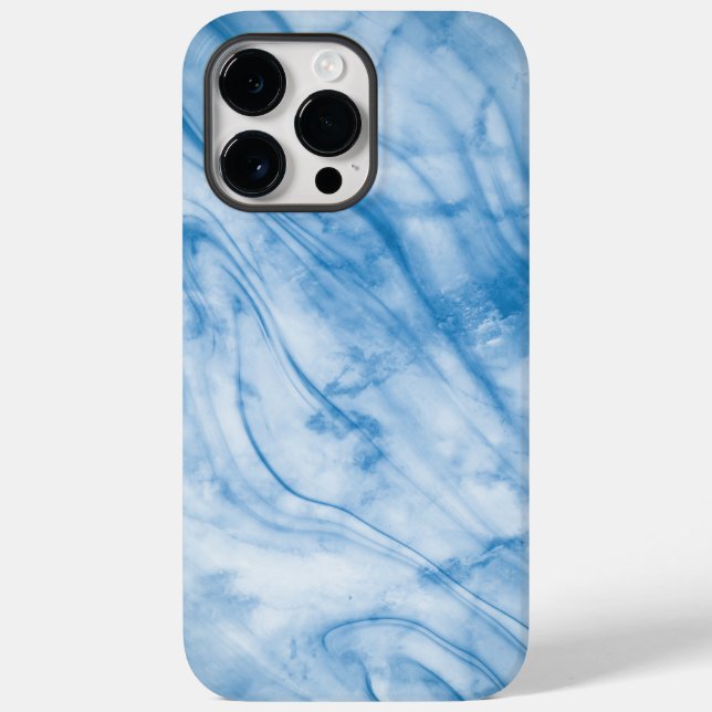 Elegant Blue Marble  Case-Mate iPhone Case (Back)