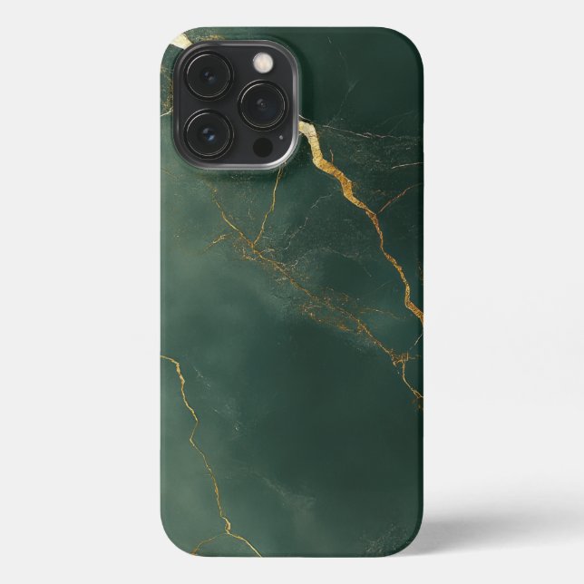 Elegant blue marble stone Phone Case (Back)