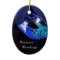 Elegant Blue Masquerade Mask Holiday Ornament