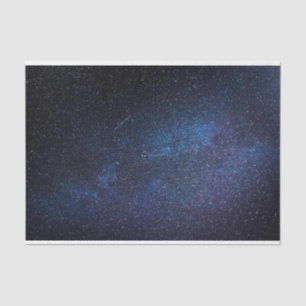 Elegant Blue Milkyway Galaxy Photograph Tissue Paper