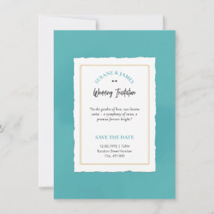 Elegant Blue Minimalist Luxurious Invitation