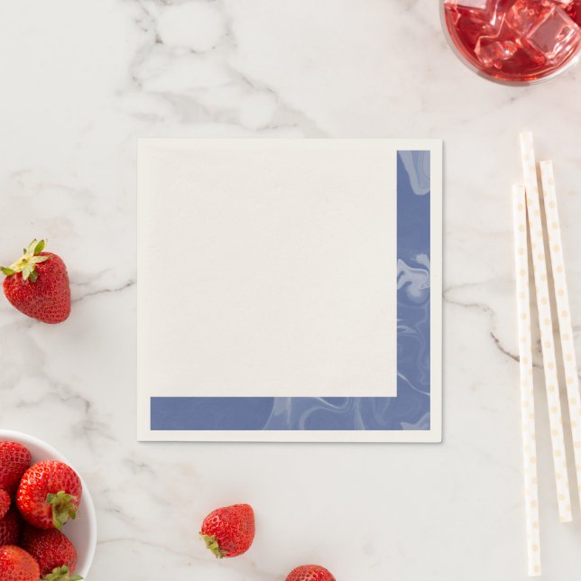 Elegant blue napkins (Insitu)