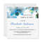 Elegant Blue Orchids Bridal Shower Invitation