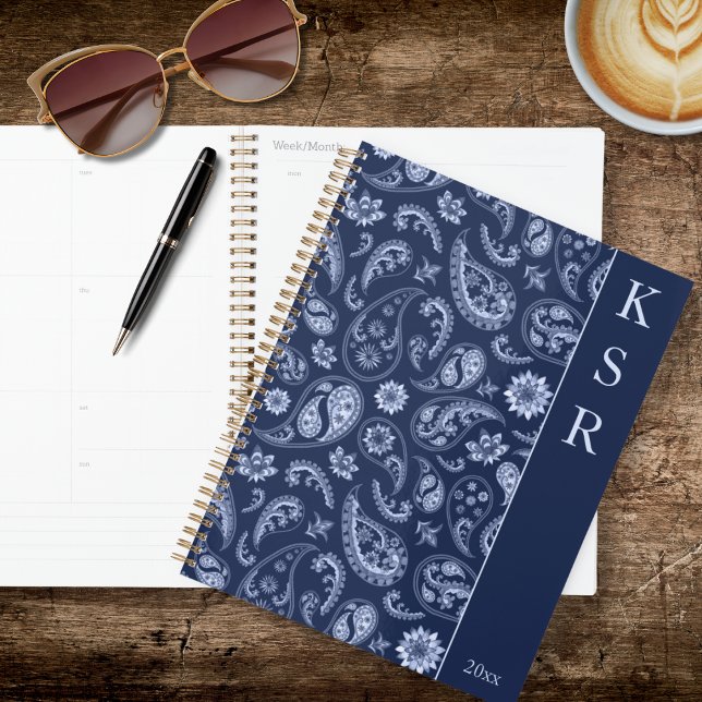 Elegant Blue Paisley Planner (Creator Uploaded)