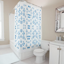 Elegant Blue Penguins With Snowflakes Pattern