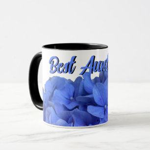 Elegant Blue periwinkle floral hydrangeas  Mug