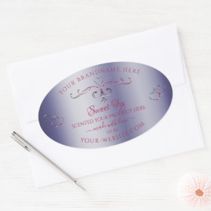 Elegant Blue Product Labels Ornamental Chic Ornate