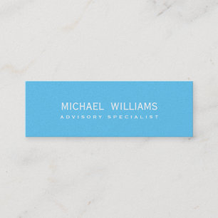 ELEGANT BLUE PROFESSIONAL CELESTIAL SWIMMING POOL MINI BUSINESS CARD