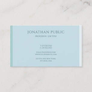 Elegant Blue Professional Modern Simple Template Business Card