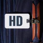 Elegant Blue Shadow Monogram Vintage Beach Trip Luggage Tag<br><div class="desc">Travel in style with our Elegant Blue Shadow Monogram Vintage Beach Trip Luggage Tag! Featuring a refined monogram design with a touch of vintage charm, this luggage tag adds a personalised flair to your beach getaway. The sophisticated blue shadow monogram makes your suitcase easy to spot while adding a timeless,...</div>