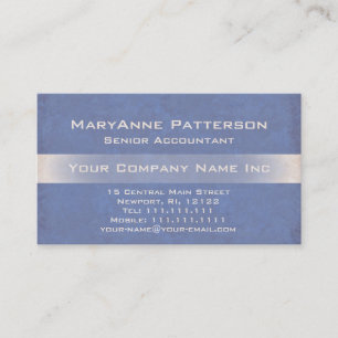 Elegant Blue Shimmer Textured Italian Corporate Business Card