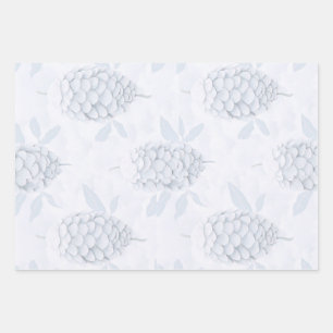 Elegant Blue & Silver Christmas Wrapping Paper
