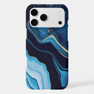 Elegant Blue Stone Marble Pattern