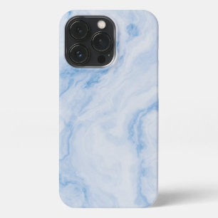 Elegant Blue Stone Marble Pattern iPhone 13 Pro Case