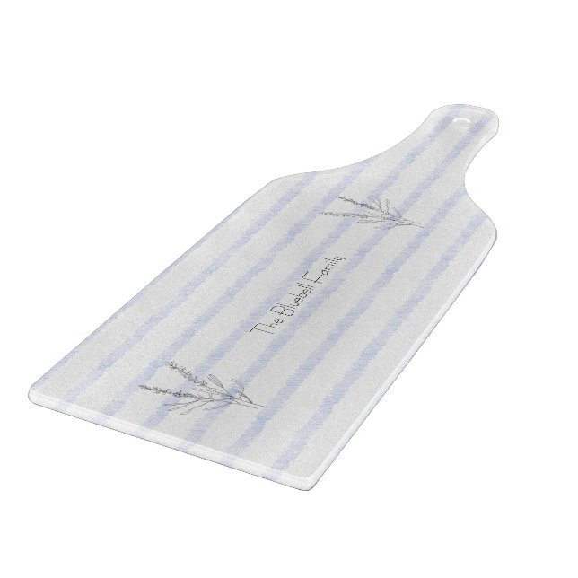 Elegant Blue Stripes Farm Chic Board (Corner)