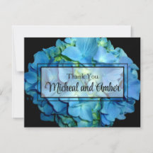 Elegant blue teal floral hydrangeas blue roses