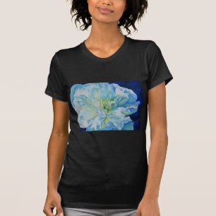 Elegant blue teal floral watercolor T-Shirt