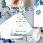 Elegant Blue Watercolor Floral All In One Wedding Acrylic Invitations<br><div class="desc">Create an unforgettable first impression with our all-in-one stunning acrylic wedding invitation, designed to showcase your special day in a way that’s as beautiful as the love you share. This modern yet timeless design features delicate blue watercolor stains, softly framing the wedding details for a graceful and artistic look. The...</div>
