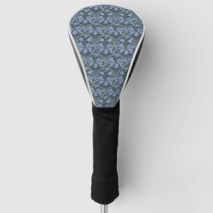 Elegant Blue Watercolor Floral Pattern Invitation Golf Head Cover