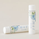 Elegant Blue Watercolor Flowers Wedding Favours