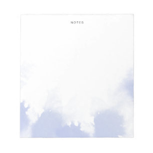 Elegant Blue Watercolor Personalised Notepad