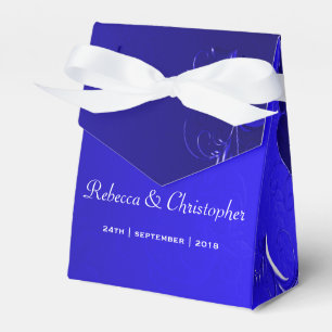 Elegant Blue Wedding Favour Box