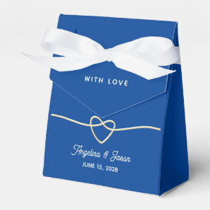 Elegant Blue Wedding Favour Box