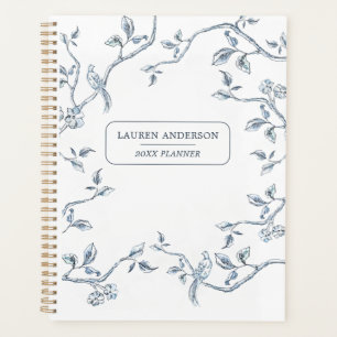 Elegant Blue & white French toile Planner