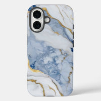 Elegant blue white gold marble granite pattern