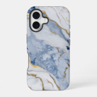 Elegant blue white gold marble granite pattern