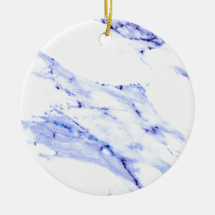 Elegant blue white marble granite pattern ceramic tree decoration