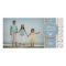 Elegant Blue & White Pattern Christmas Photo Card