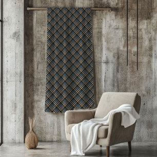 Elegant Blue Yellow Blanket for Men's Gift