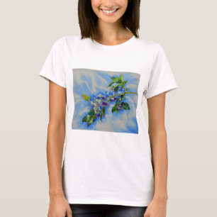 Elegant Blueberry watercolor painting T-Shirt