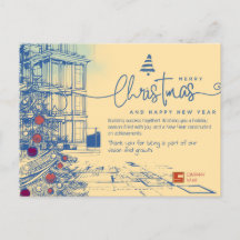 Elegant Blueprint Christmas and Architecture